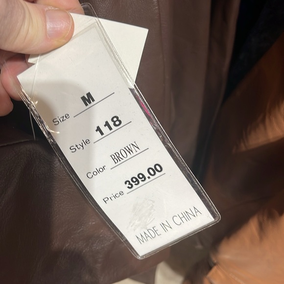 Genuine Leather Jacket 2 Button Sport Coat Bkazer New With Tags sizes S-2XL - Picture 8 of 8